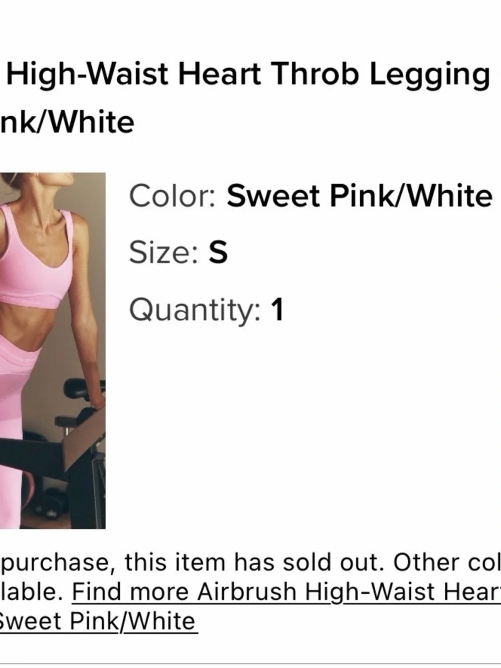 ALO Yoga Airbrush Heart Throb Bra